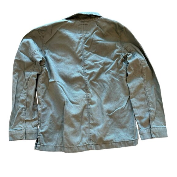 Osh Kosh Girl's 10 Green 100% Cotton Embroidered Floral Light Weight Long Jacket - Picture 4 of 4